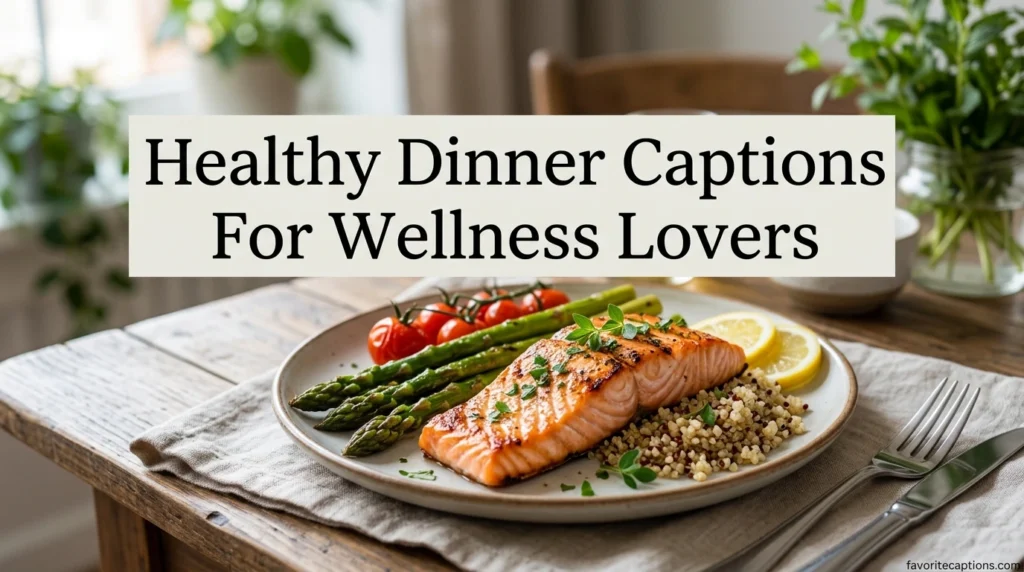 Healthy Dinner Captions For Wellness Lovers