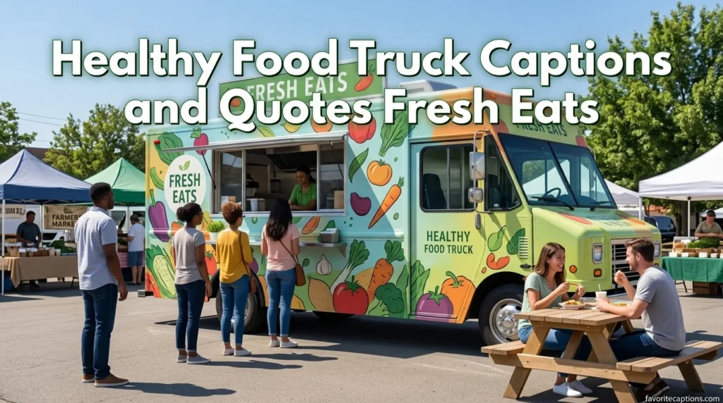 Healthy Food Truck Captions and Quotes Fresh Eats