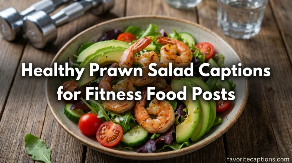 Healthy Prawn Salad Captions for Fitness Food Posts