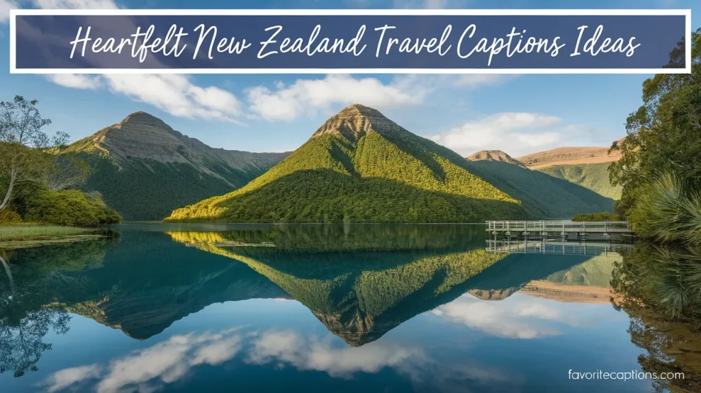 Heartfelt New Zealand travel captions ideas