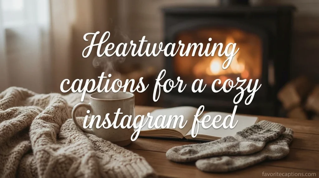 Heartwarming captions for a cozy instagram feed
