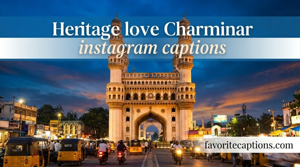 Heritage love Charminar instagram captions