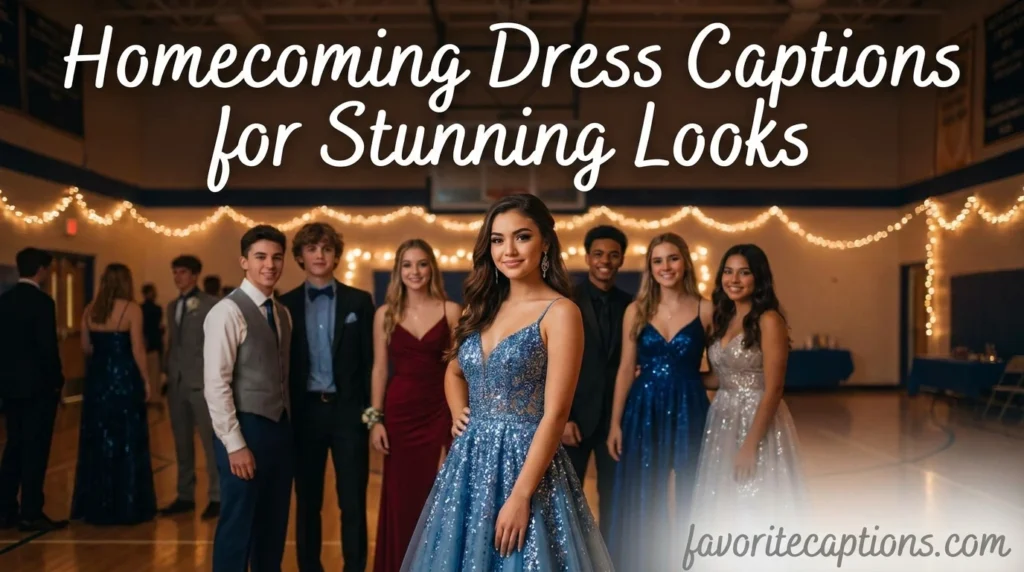 Homecoming Dress Captions for Stunning Looks