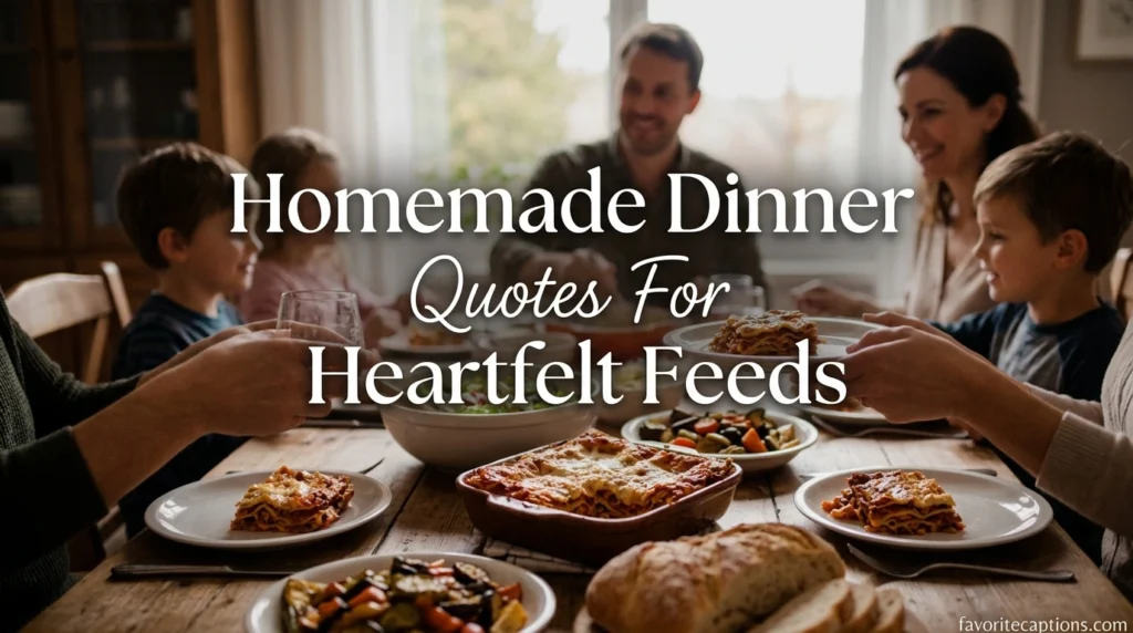 Homemade Dinner Quotes For Heartfelt Feeds