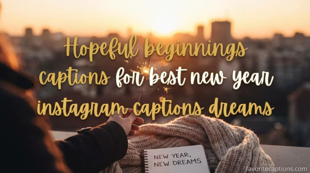 Hopeful beginnings captions for best new year instagram captions dreams