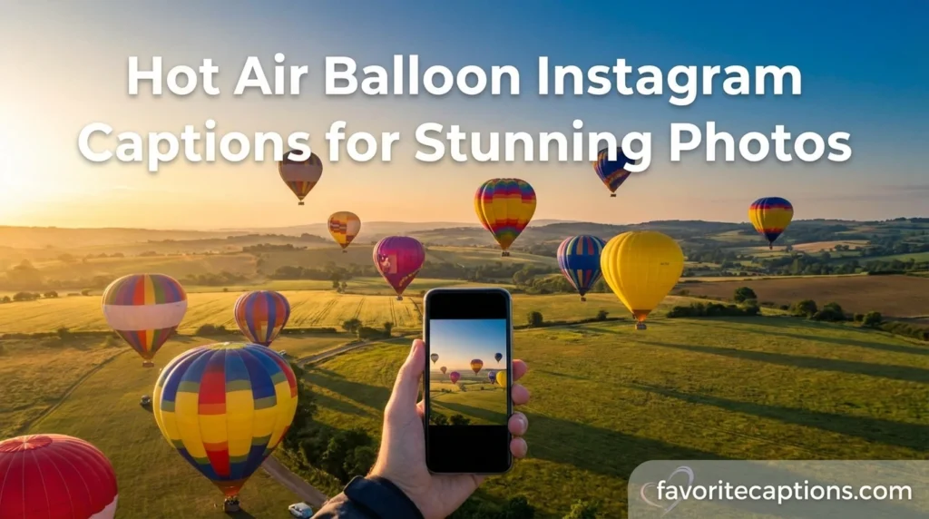 Hot Air Balloon Instagram Captions for Stunning Photos