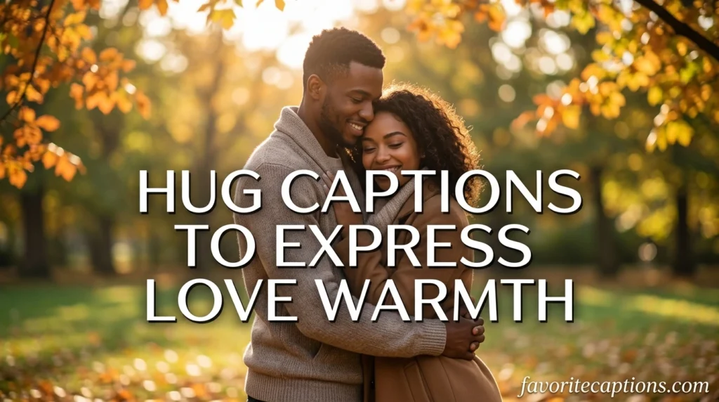 Hug Captions to Express Love Warmth