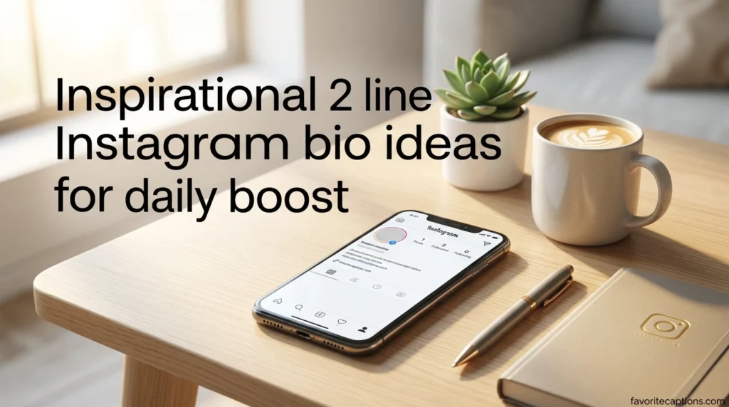 Inspirational 2 line Instagram bio ideas for daily boost