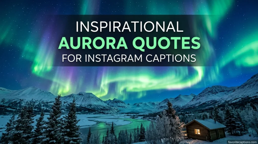 Inspirational aurora quotes for Instagram captions