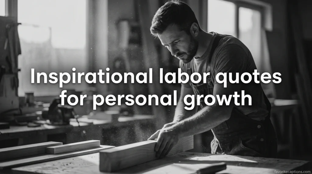Inspirational labor quotes for personal growth
