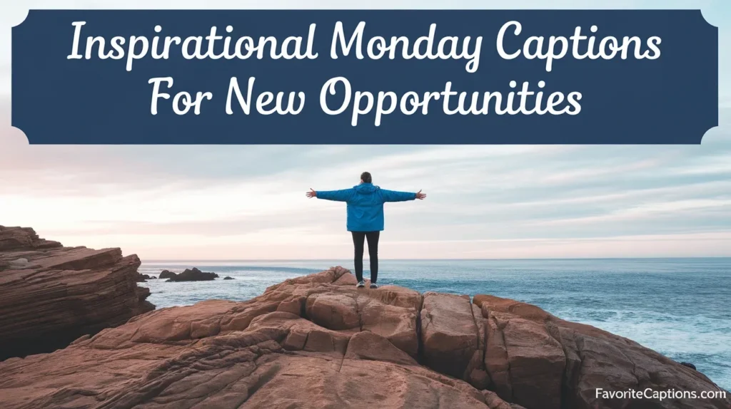 Inspirational monday captions for new opportunities