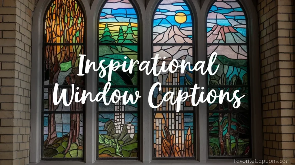 Inspirational window captions