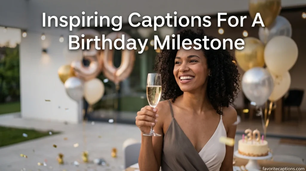 Inspiring Captions For A Birthday Milestone