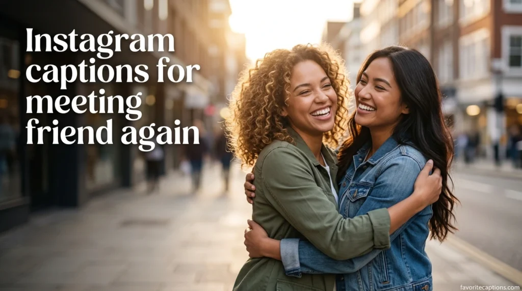 Instagram captions for meeting friend again