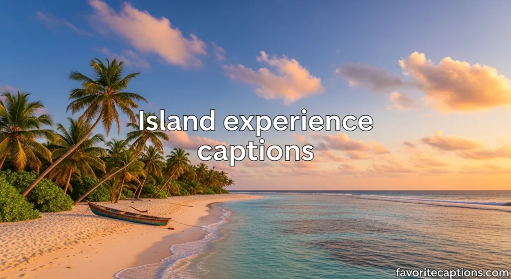 Island experience captions