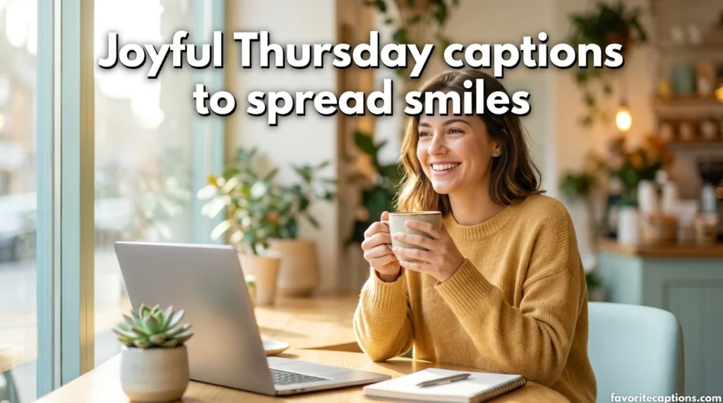 Joyful Thursday captions to spread smiles