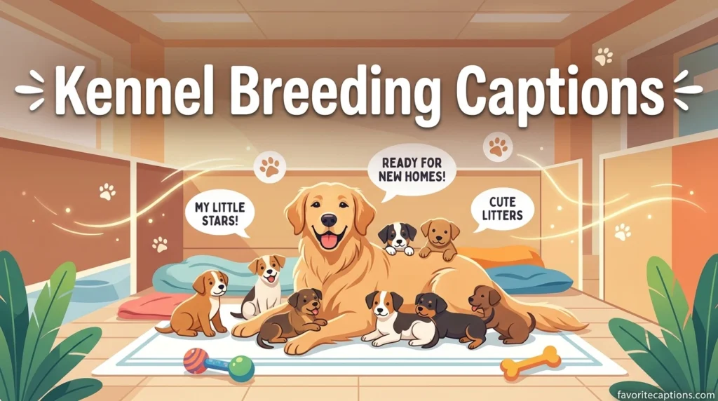 Kennel Breeding Captions