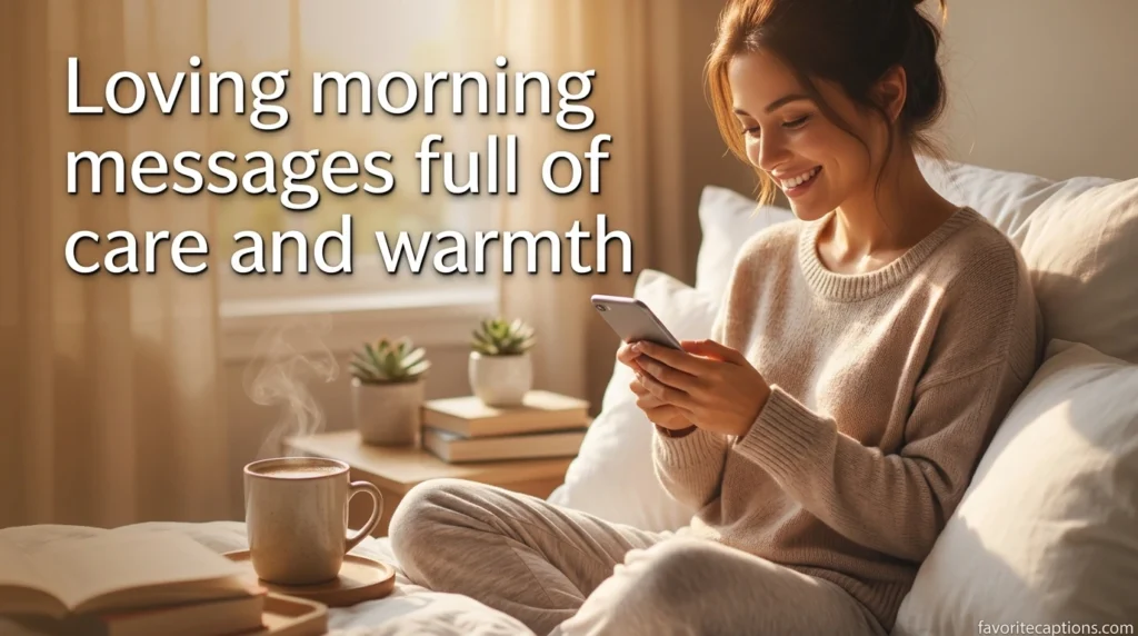 Loving morning messages full of care and warmth
