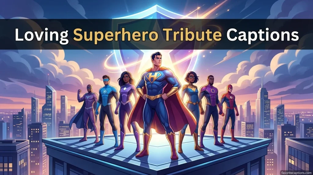 Loving Superhero Tribute Captions