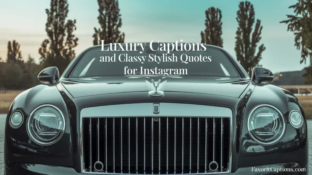 Luxury captions and classy stylish quotes for Instagram