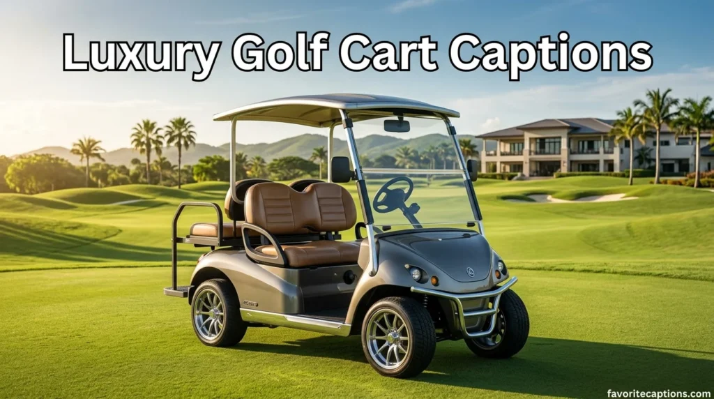 Luxury Golf Cart Captions