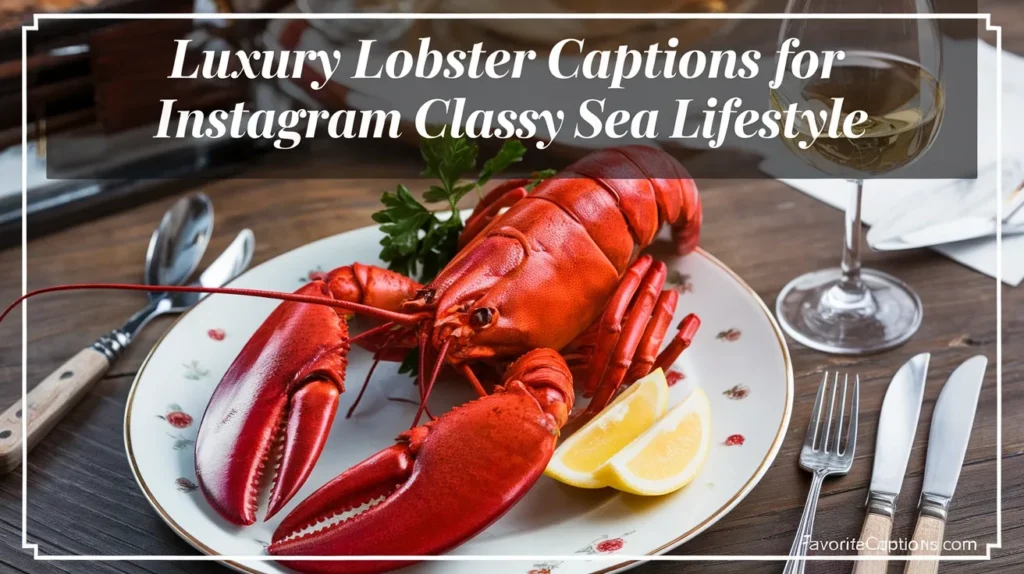 Luxury lobster captions for instagram classy sea lifestyle
