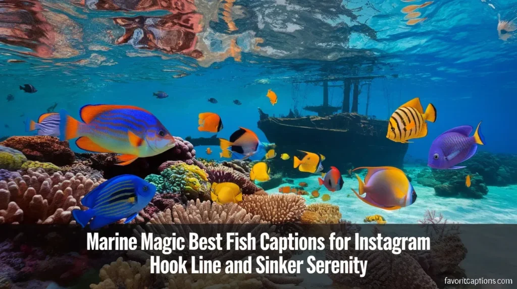 Marine magic best fish captions for instagram hook line and sinker serenity