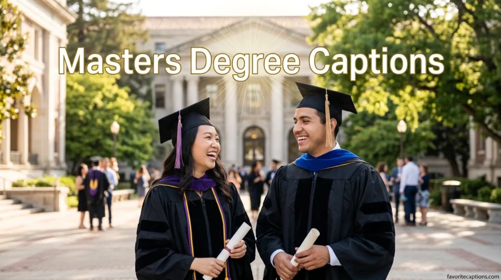 Masters Degree Captions