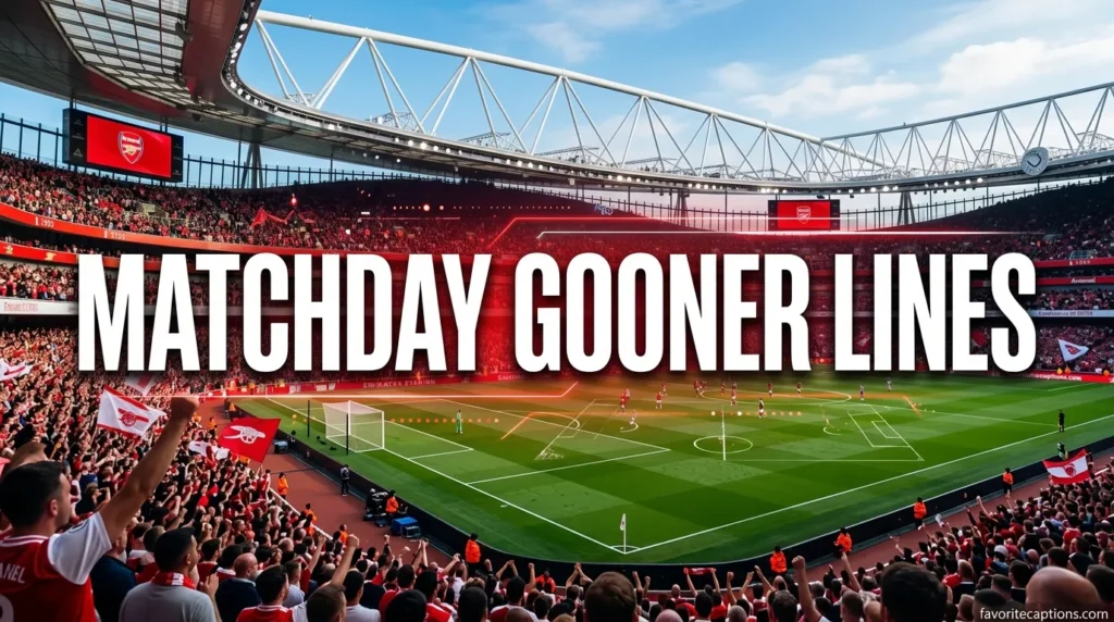 Matchday Gooner Lines