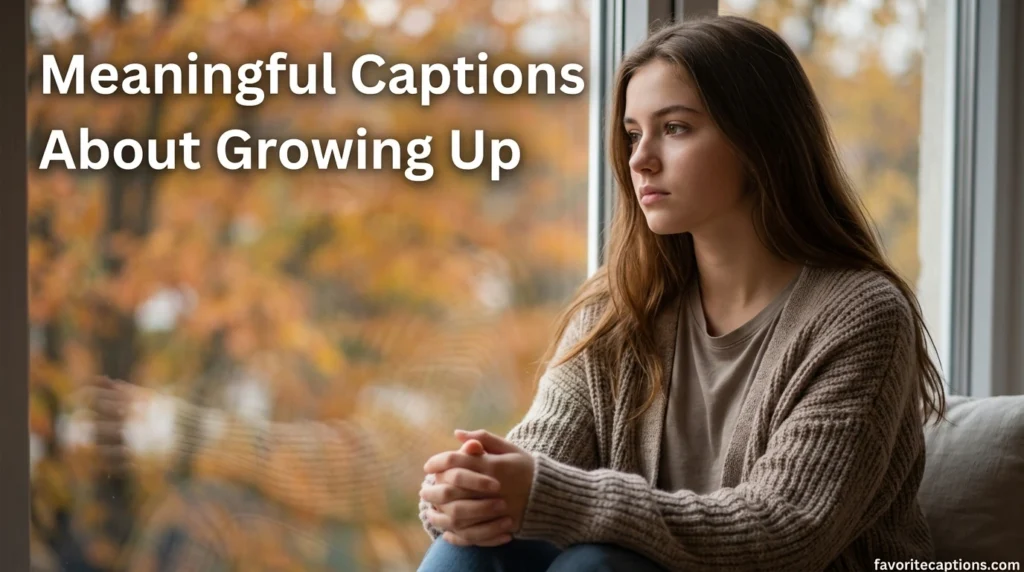 Meaningful Captions About Growing Up