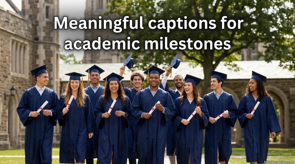 Meaningful captions for academic milestones