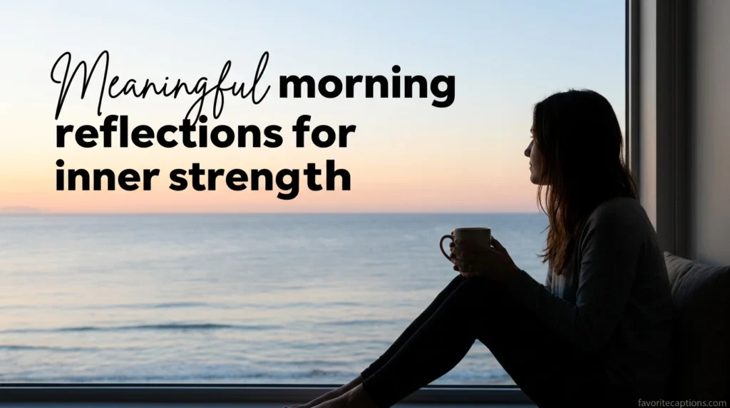 Meaningful morning reflections for inner strength