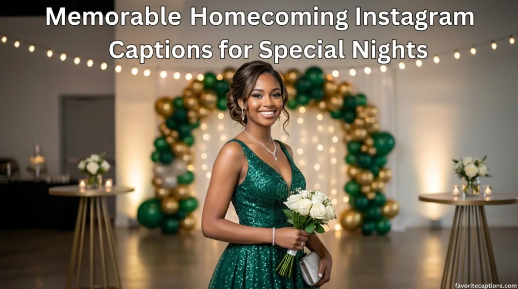 Memorable Homecoming Instagram Captions for Special Nights