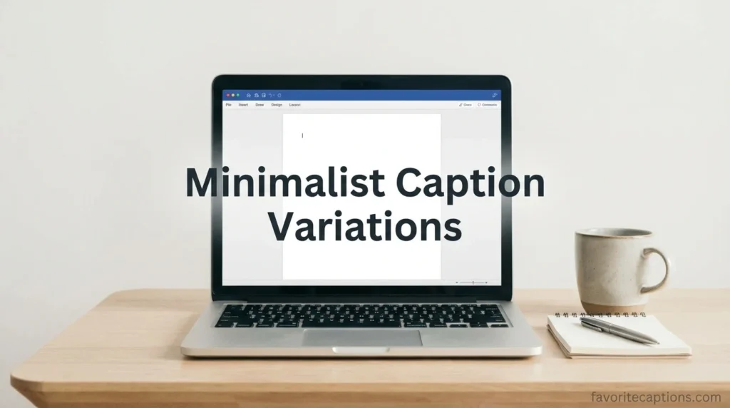 Minimalist Caption Variations
