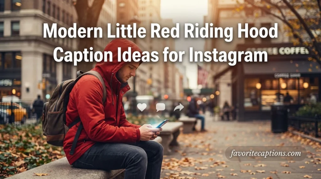 Modern Little Red Riding Hood Caption Ideas for Instagram