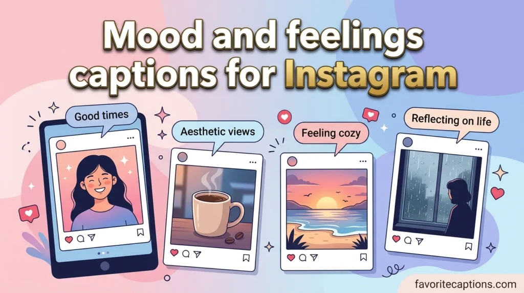 Mood and feelings captions for Instagram