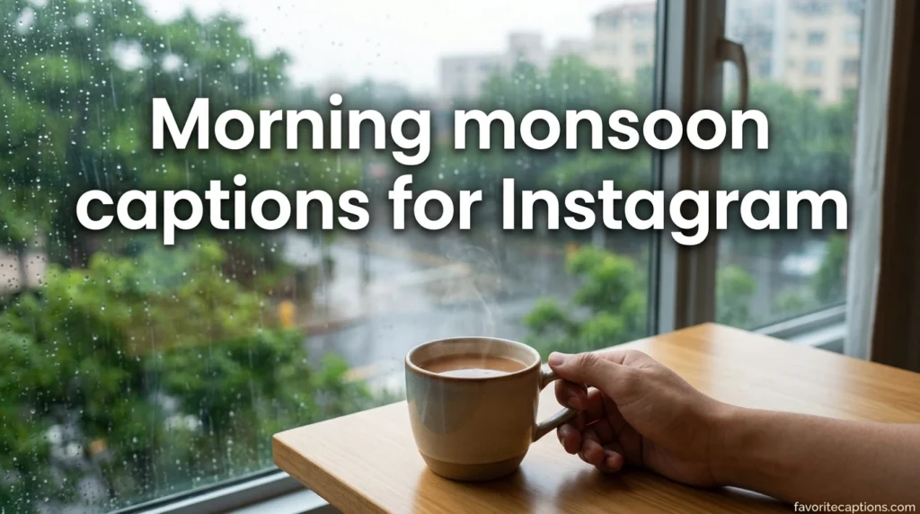 Morning monsoon captions for Instagram