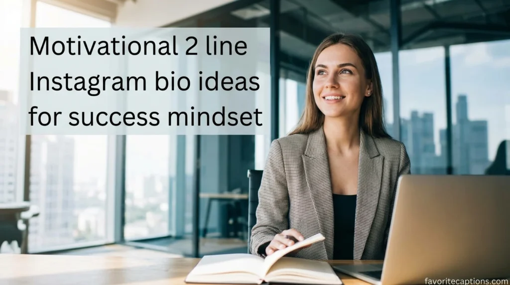 Motivational 2 line Instagram bio ideas for success mindset