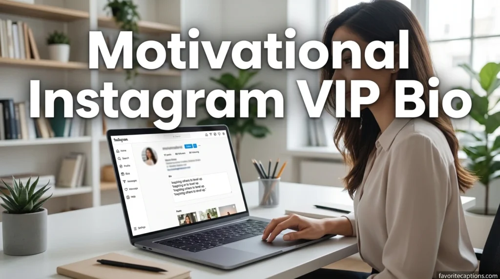 Motivational Instagram VIP Bio
