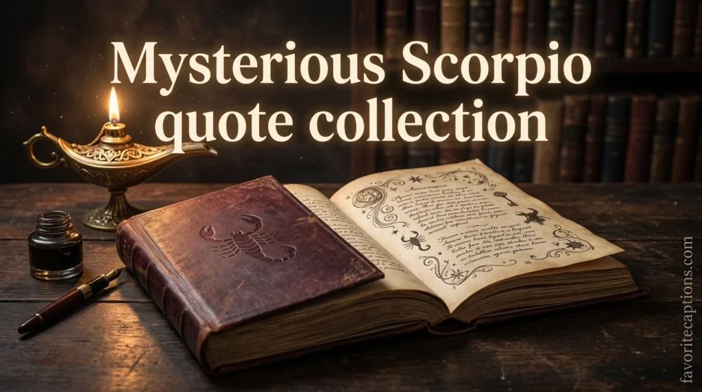 Mysterious Scorpio quote collection