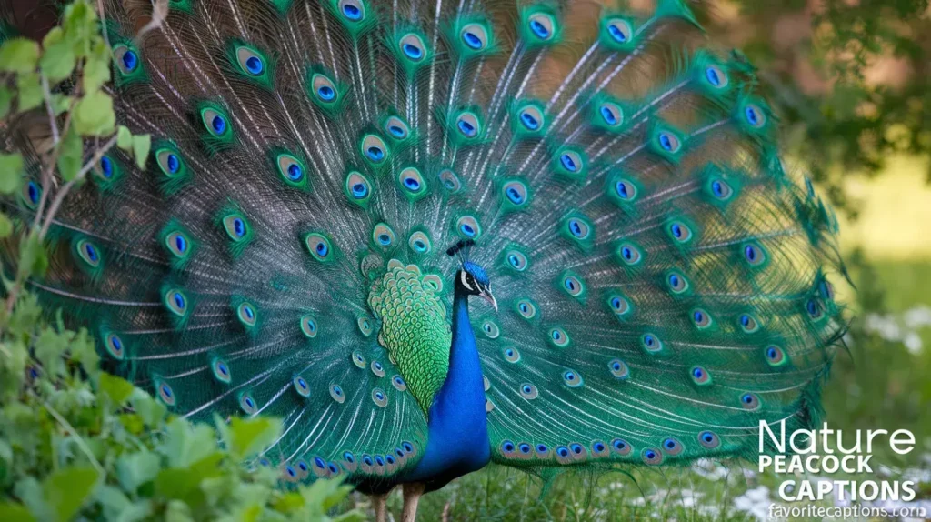 Nature Peacock captions