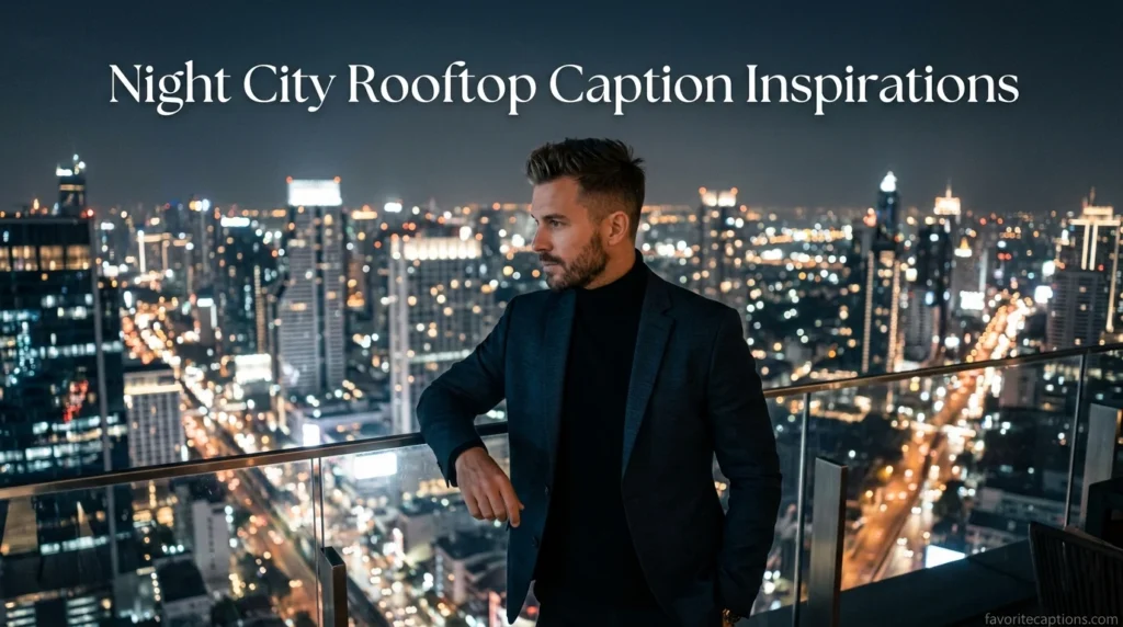 Night City Rooftop Caption Inspirations
