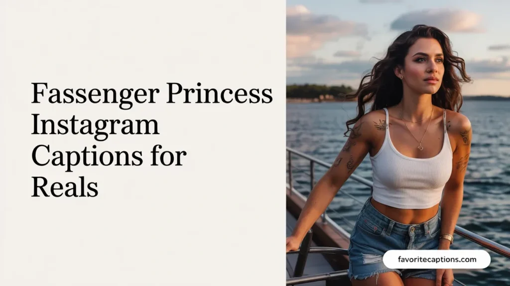 Passenger princess Instagram captions for reels