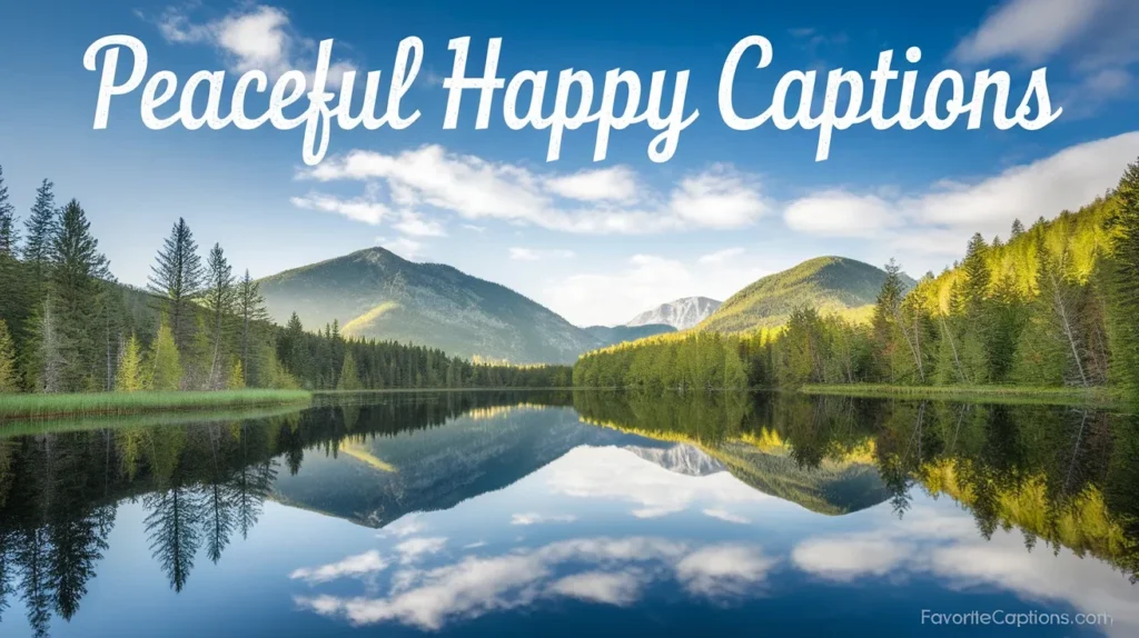 Peaceful Happy Captions