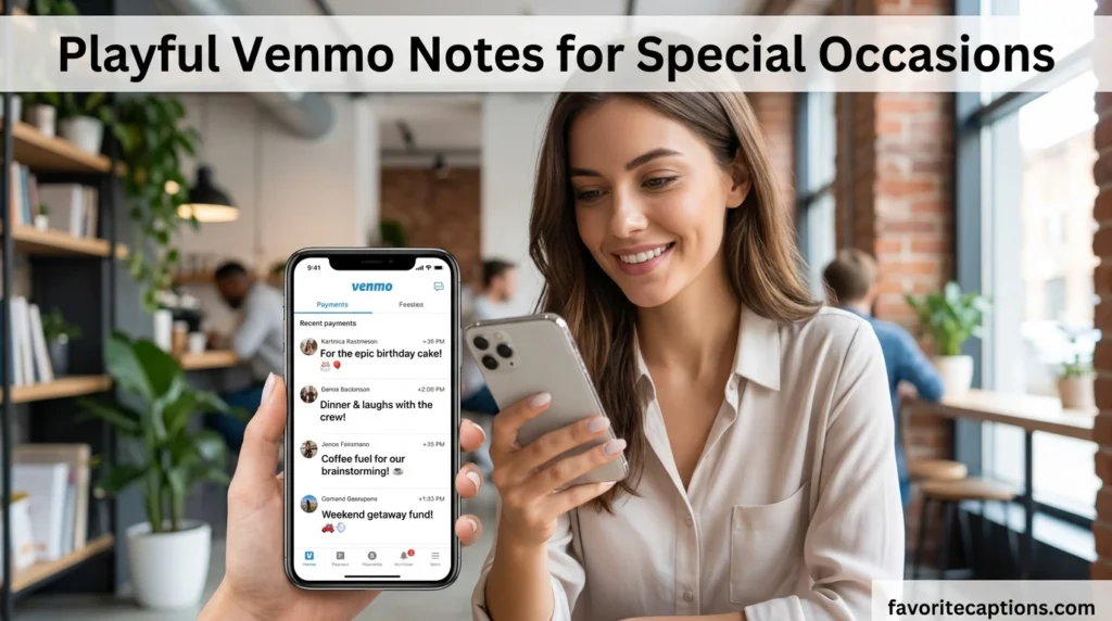 Playful Venmo Notes for Special Occasions