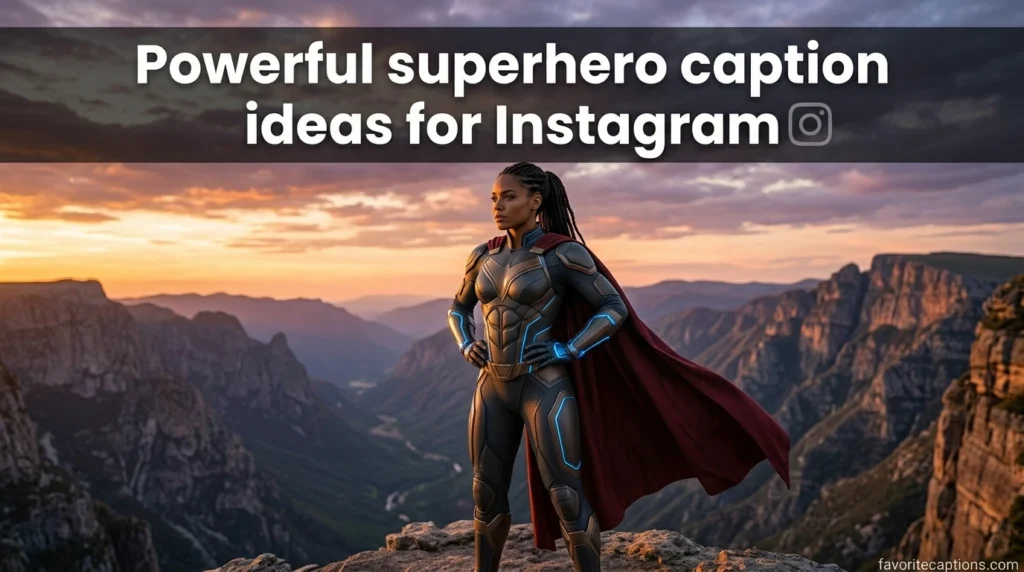 Powerful superhero caption ideas for Instagram