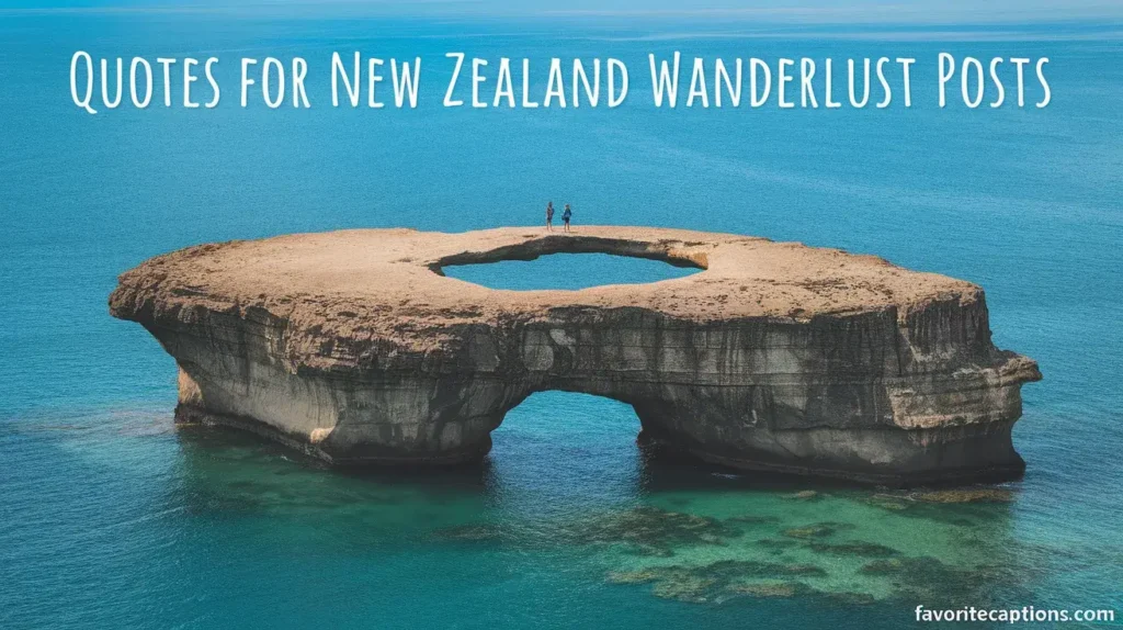 Quotes for New Zealand wanderlust posts