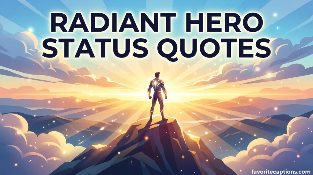 Radiant Hero Status Quotes