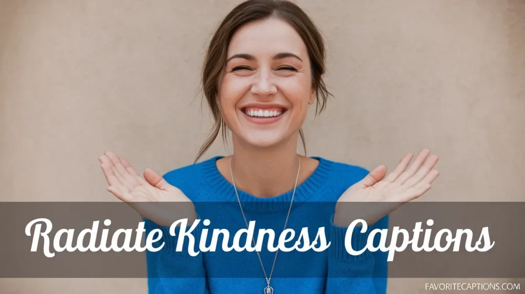 Radiate kindness captions