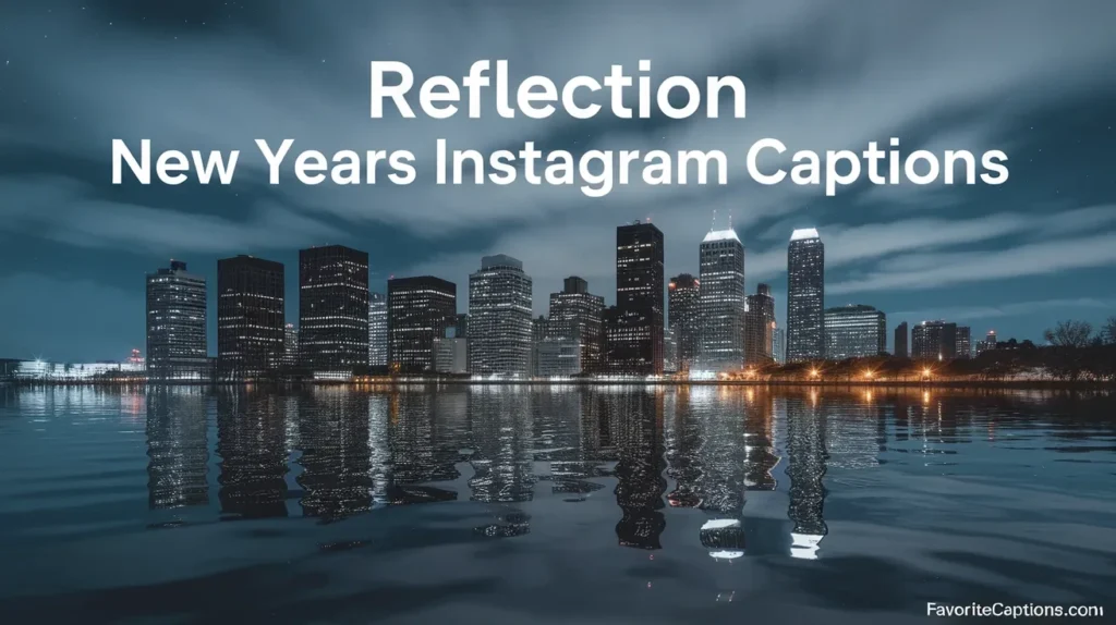 Reflection New Years Instagram Captions